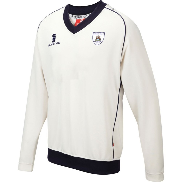 Newark R&M CC - Long Sleeve Sweater Navy Trim